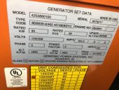 Generac 4255860100 - 30KW Diesel Generator