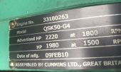 Cummins QSK50 - 1500KW Generator Set