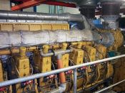 Item# E4565 - Caterpillar G3616 4850HP, 1000RPM Industrial Natural Gas Engine Core