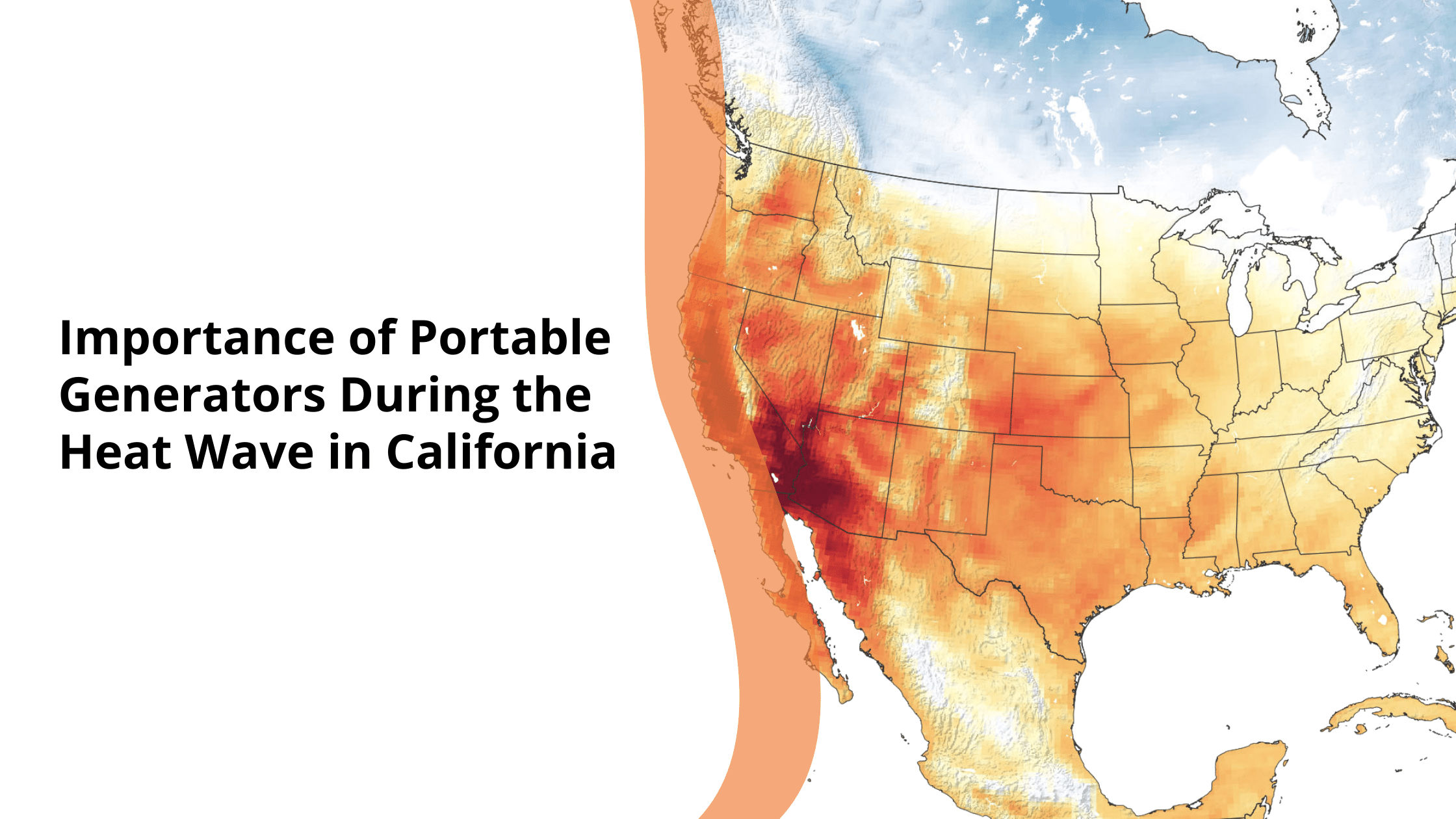 Use of Portable Generators During the Ongoing California Heat Wave